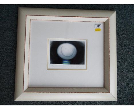 A limited edition print entitled Smile, 152/200 signature in pencil to the margin (unclear), image size 10cm x 15cm , overall