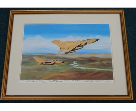 Noel Dannatt.  617 Squadron Somewhere Out Of There, limited edition print, signed by a number of people involved in the confl