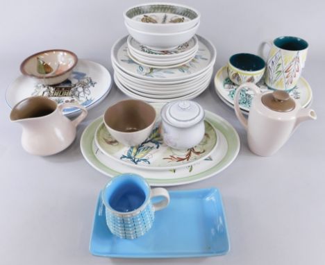 Miscellaneous retro style items of Denby, Poole pottery etc.