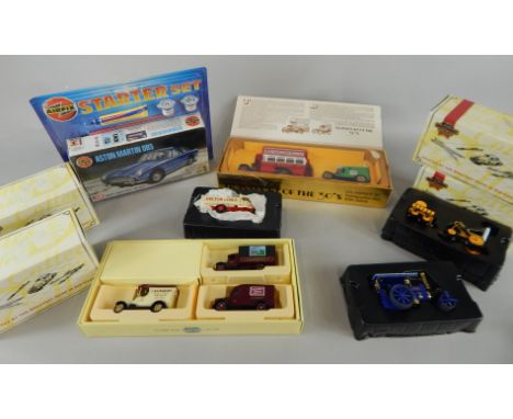 A collection of toys, to include Matchbox collectables, die cast vehicles (boxed), an Airfix Aston Marton DB5 starter kit, Co