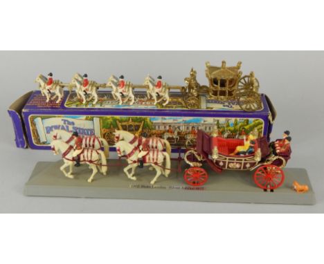 Two die-cast Royal Coaches, to include a Crescent Toy Royal State Coach and a Corgi Silver Jubilee State Landau.