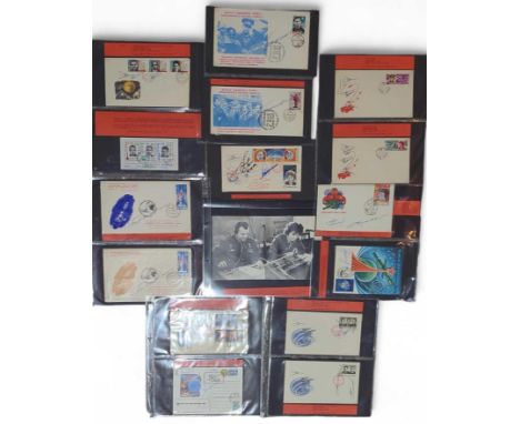 Cosmonauts - a collection of Soviet era first day covers, all variously signed, to include Valeri Bykovsky, Valentina Tereshk