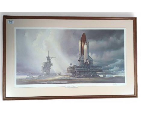 Attila Hejja (1955-2007), 'Cape Winds', limited edition lithograph print, signed lower right hand side in pencil, 39.8cm x 76
