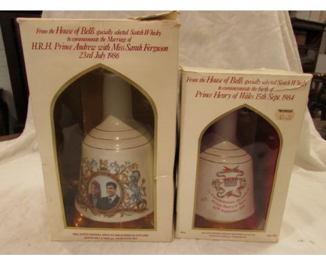 Bell's Scotch whisky Wade porcelain decanter to commemorate the Birth of Prince Henry of Wales 15 September 1984, 50cl, 40%, 