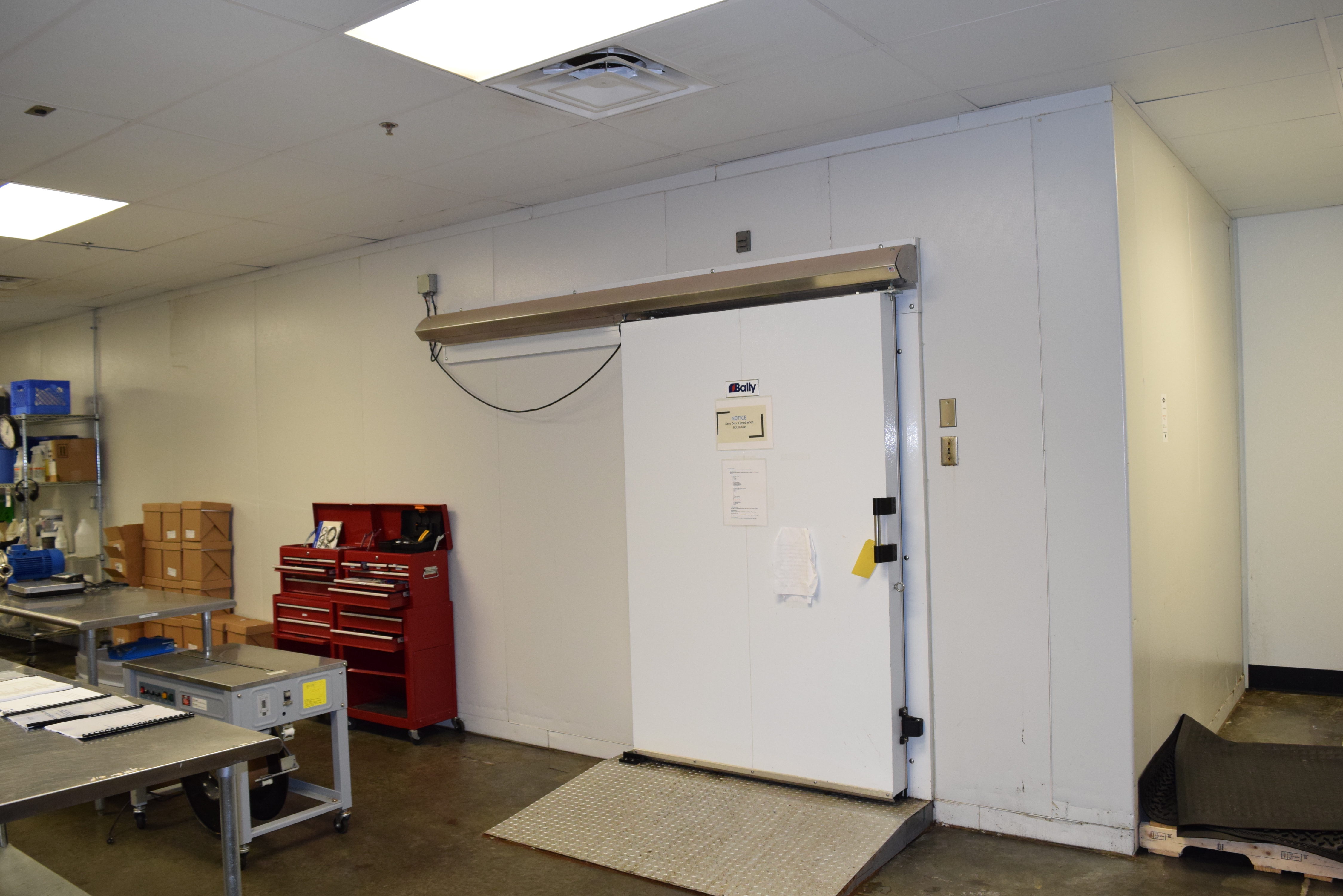 Bally Modular Freezer/Cooler. (2) Bally Condensing Units