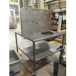 Stainless Work Table on Casters 4 ft. x 4 ft.