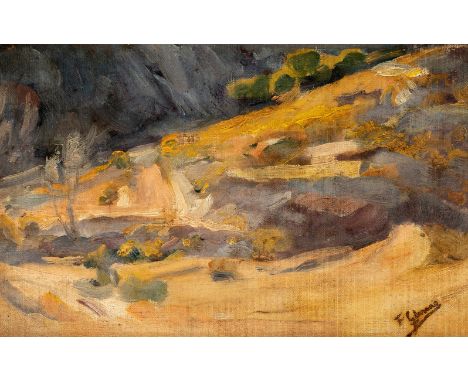 FRANCESC GIMENO I ARASA (Tortosa, Tarragona, 1858 - Barcelona, 1927).Untitled.Oil on canvas.Signed in the lower right corner.