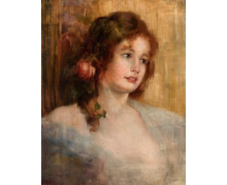MANUEL BENEDITO Y VIVES (Valencia, 1875 - Madrid, 1963).Untitled.Oil on canvas.Damage to the frame.Signed in the lower left c
