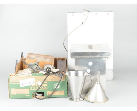 Photofinishing Equipment, including an Ilford 45 x 34cm light box, a large multiple film developing tank, a Merrett's Trimmin