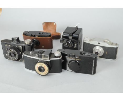 Purma Cameras and others, a Purma Plus, two Purma Specials, Agilux Agiflash, Wembley Sports and other examples 