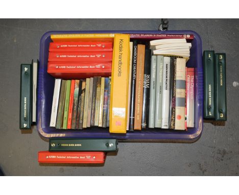 Photagraphic Literature, books, including a set of Kodak applied photography, 35mm Handbook, Darkroon pratice, The Negative, 