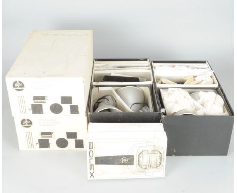 Paillard Bolex Accessories, including a quantity of frames, supports, lights and accessories from Bolex 8mm titlers, a Bolex 
