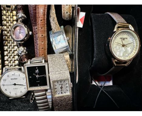 Collection of Gentleman's &amp; Ladies Wristwatches, bracelet and leather straps, including Slazenger, Sekonda, Emporio Arman