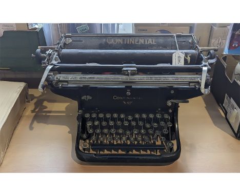 Early 20th Century Continental Typewriter, metal, as found condition.  
