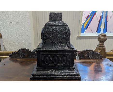 A 19th Century Antique Drain Hopper of Unusual Large Size. Cast Decoration, No Breaks or Repairs. Approx 19 Inches In Height 