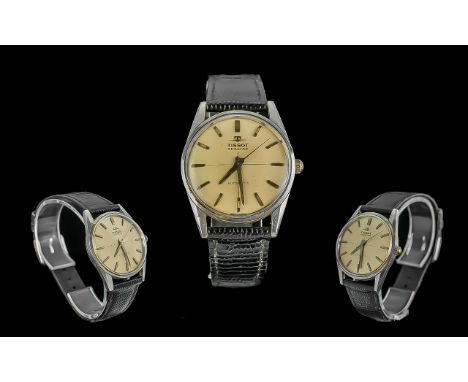 Tissot Sea Star Automatic Stainless Steel Gents Wrist Watch. c.1950's. Dial / Case Good Condition, Working at time of Catalog