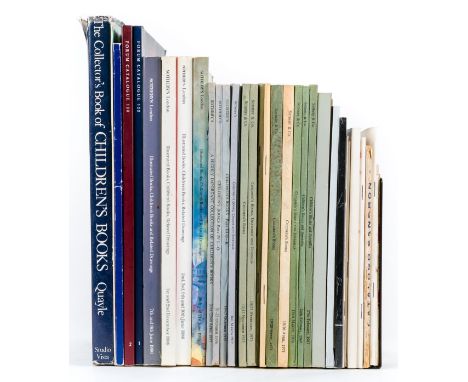 Letteratura per l'infanzia. Lotto di  37 volumi tra cataloghi di librai e di vendite all'asta e una guida al collezionismo de