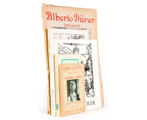 Dürer Albrecht.  Lotto di 5 opere riguardanti la vita e l'opera grafica di Dürer.Dürer Albrecht.  Lot of 5 works concerning t