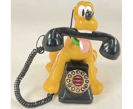 DISNEY; a Pluto landline push button telephone, height 28cm.