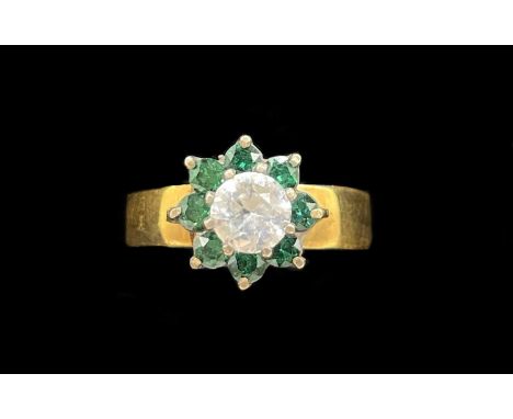 A 22ct yellow gold wedding band, later set as a dress ring, size P, approx 3g.