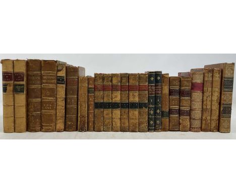 A small quantity of 18th century and later leather bindings, mainly part sets, to include Letters of Anna Seward: written bet