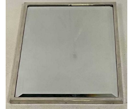 WILLIAM COMYNS; a very large Edwardian hallmarked silver photograph frame/mirror frame, set with a bevelled mirror plate but 