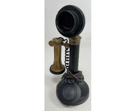 A candle stick telephone, 32 cm
