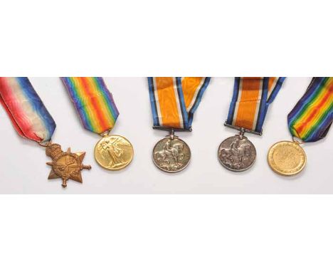 GROUP OF WWI MEDALS
1914-15 Star; 1914-1918 Medal and 1914-1919 War for Civilisation Medal awarded to C.Z. 1620 A. Y. McMilla
