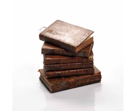 FIVE VOLUMES OF THE SPECTATOR
Vols 1 & 5-8, printed for J and R Tonson and S Draper, London 1753, uniform brown calf leather 