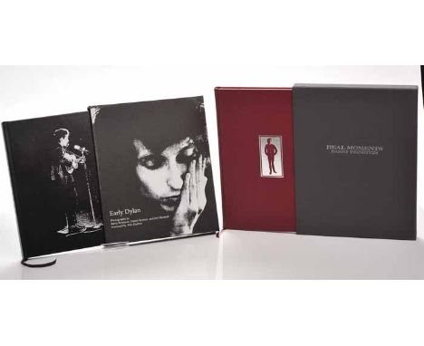 PAIR OF BOB DYLAN GENESIS PUBLICATION DELUXE BOOKS 
comprising ' Early Dylan', deluxe edition no. 29/250, bound in full black