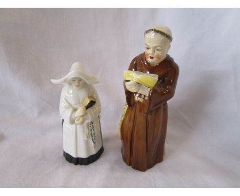 Royal Worcester monk & nun candle snuffers
