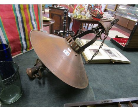 Unusual brass centre light