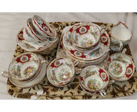 A Foley 'Broadway' 40 piece part tea service 