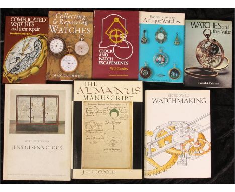 The Almanus Manuscript by J H Leopold,Jens Olsen&rsquo;s Clock by Otto Mortensen,Watchmaking by George Daniels,Beginners Guid