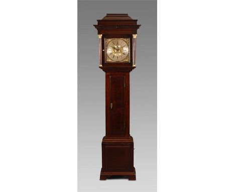 JOSEPH BEAUMONT, HOWDENA good mid 18th Century Oak eight day LONGCASE CLOCK with corinthian topped columns to the hood and de