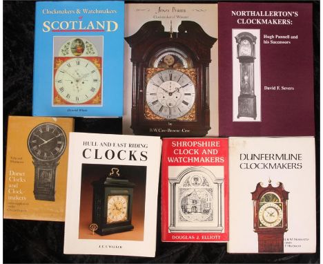 Hull and East Riding Clocks by J E S Walker (12),Shropshire Clock and Watch Makers by Douglas J Elliott,Dorset Watch and Cloc