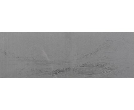 Peter de Wint OWS (1784-1849) - View near Threlkeld and Keswick from Moor End Farm below Blencathra, a Military Wagon-Train w