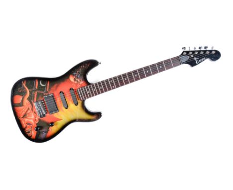 A Korean Encore electric guitar, model GSC-4T  Apparently as new. Sold as a vintage item