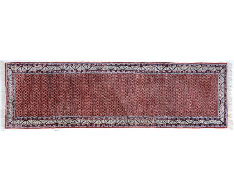 A Persian sarab runner, 300 x 90cm  