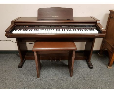 A Technics PCM Digital Ensemble PR270 keyboard with stool, width 145 cm 