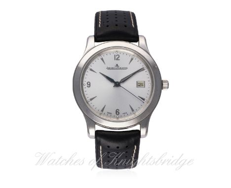 A GENTLEMAN'S STAINLESS STEEL JAEGER LECOULTRE MASTER CONTROL 1000 HOURS WRIST WATCH CIRCA 2005, REF. 147.8.37.S D: Silver di