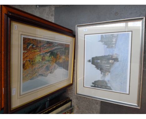 A print after Bob Richardson, 2 original oils and Lake District print after Melling. 