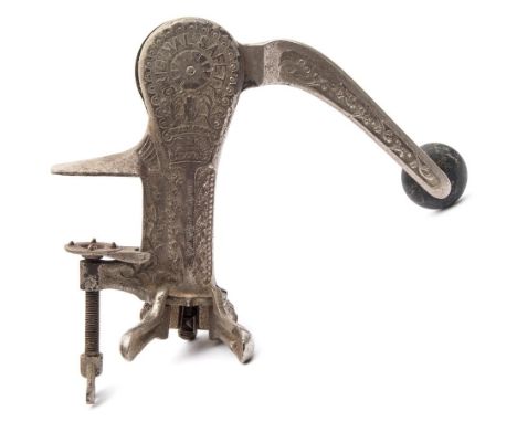 A nickel plated 'Original Safety' bar corkscrew by Gaskell:. *Notes- patented in 1894 by the American Raymond Gilchrist, the 