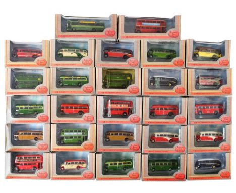 Exclusive First Editions, a collection of twenty eight assorted diecast coaches and buses: various liveries, all boxed.