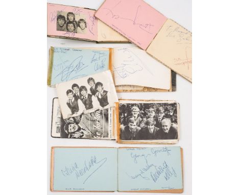 Rolling Stones, The Who and others in five autograph albums:, Brian Jones, Mick Jagger, Keith Richards, Charlie Watts, Bill W