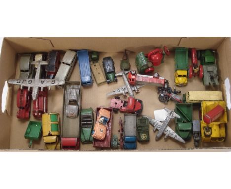 Corgi, Dinky and others, a collection of various vehicles:, including a Dinky  No 111 Triumph TR2, three Dinky aeroplanes and