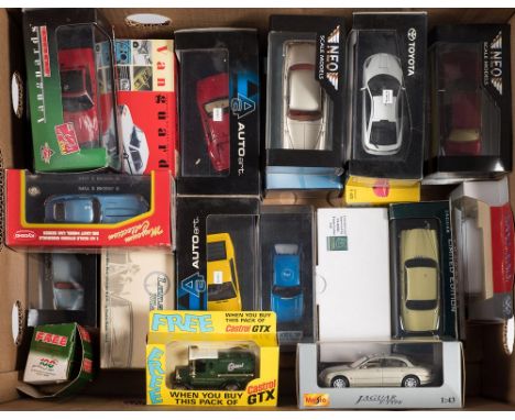 Vanguard, Solido and others, a collection of twenty one assorted diecast vehicles: including saloon cars and rally cars all b