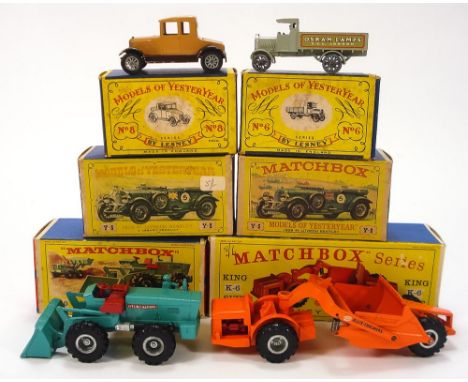 Matchbox, various issues: including Y6-1 A.E.C. 'Y' Type Lorry, Y8-1 1926 Morris Cowley Bullnose, Y5-2 1929 4 1/2 Litre Bentl