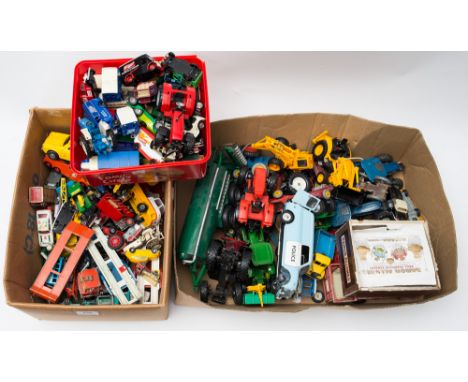 A collection of various diecast vehicles, Corgi, Dinky and others:, (a lot) (playworn)