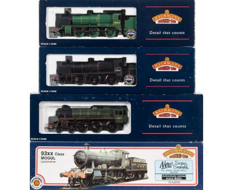 Bachmann, OO/HO gauge: includes a 2-6-0 locomotive No 7332 with six wheel tender in BR green livery, a 2-6-0 locomotive No 31
